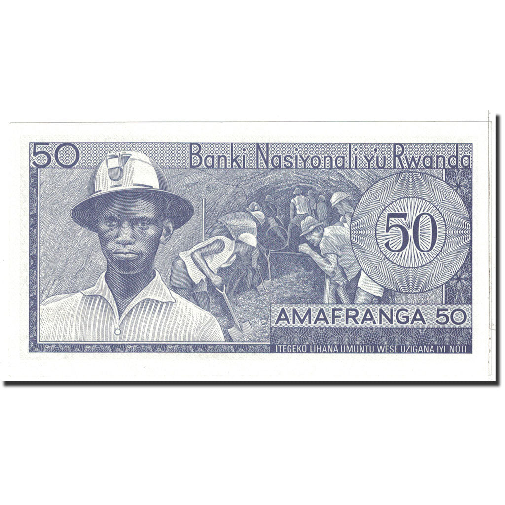 Banknote, Rwanda, 50 Francs, 1976, 1976-01-01, KM:7c, UNC(65-70)