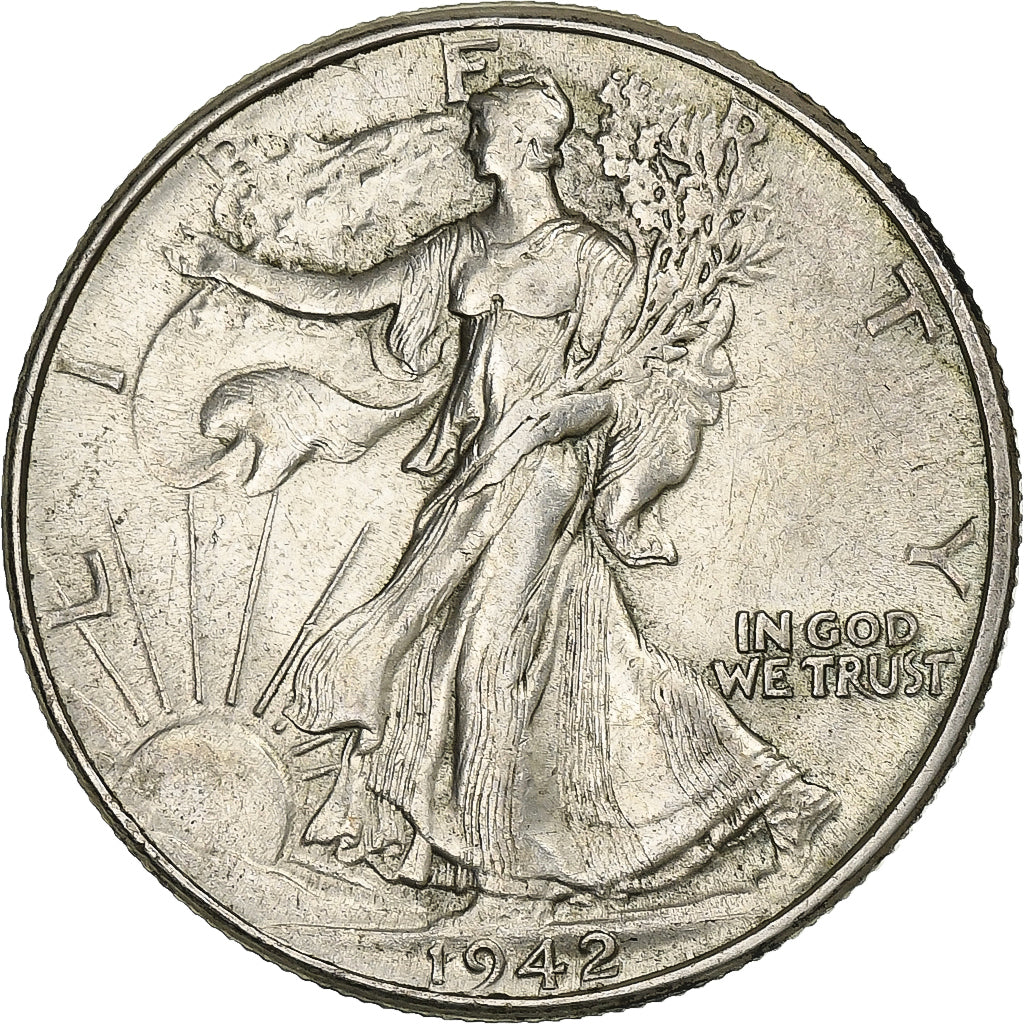 Estados Unidos da América, Half Dollar, Walking Liberty Half Dollar, 1942