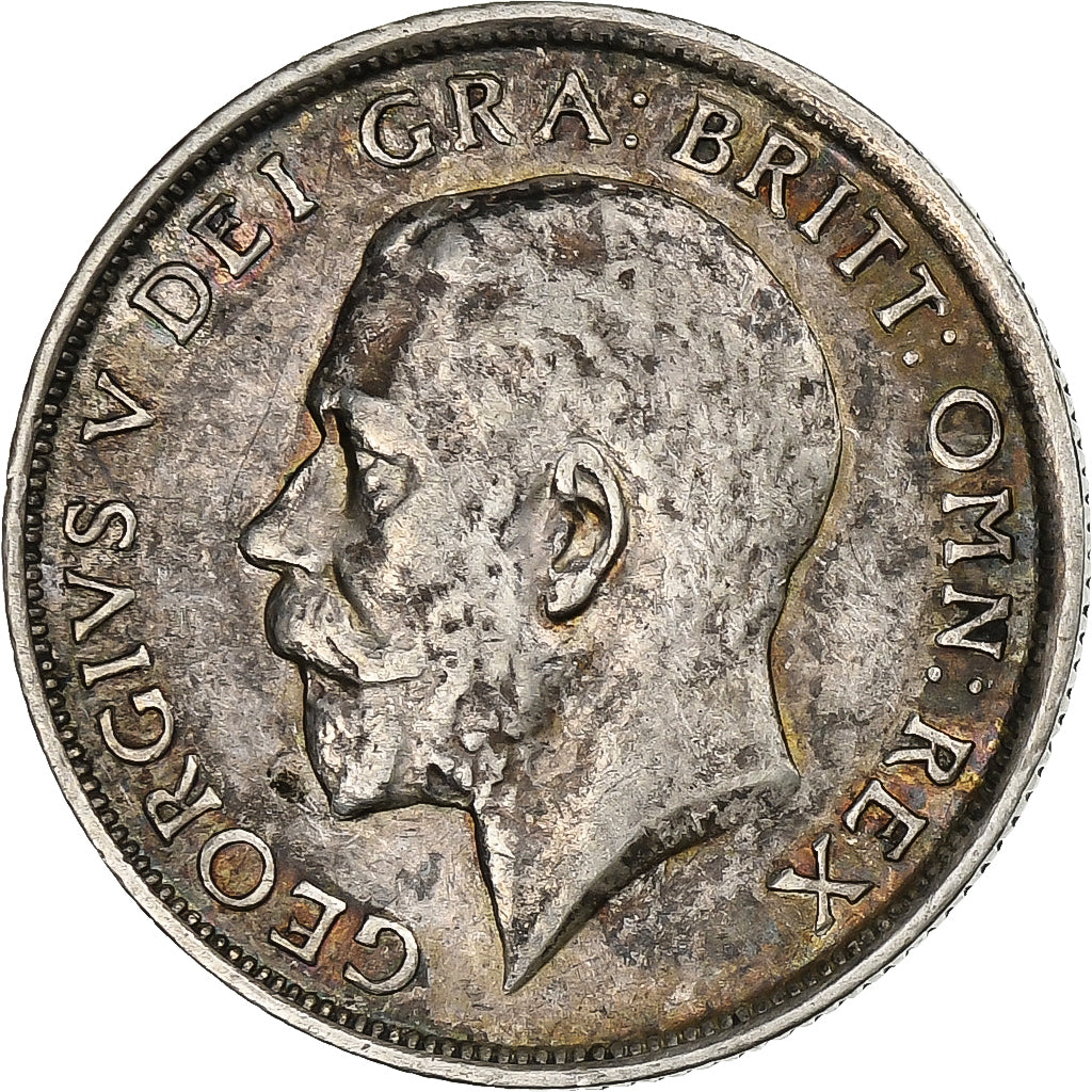 Groot Bretagne, George V, Shilling, 1916, Zilver, PR, KM:816