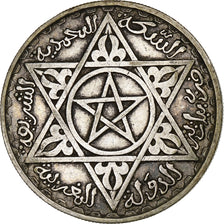 Maroko, Mohammed V, 200 Francs, 1953, Paris, Srebro, EF(40-45), KM:53
