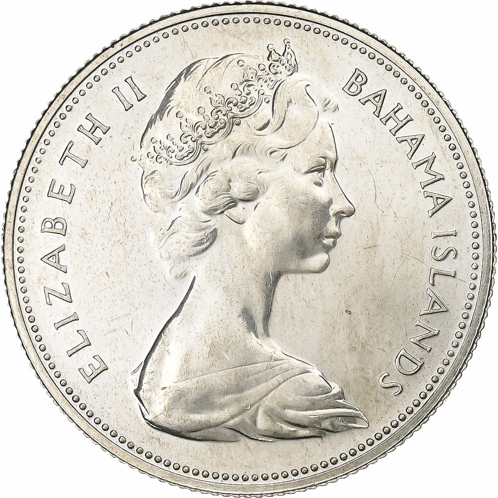 Bahamas, Elizabeth II, 50 Cents, 1969, Silver, MS(60-62), KM:7