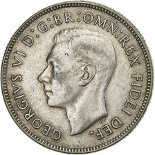 Australia, George VI, Florin, 1951, Melbourne, Silver, EF(40-45), KM:47
