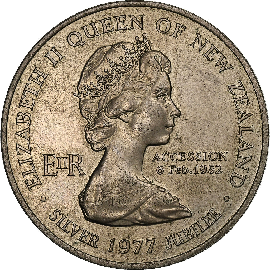 Neuseeland, Elizabeth II, Dollar, 1977, Kupfer-Nickel, VZ, KM:46