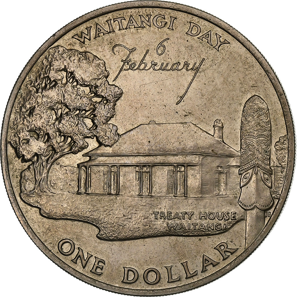 Neuseeland, Elizabeth II, Dollar, 1977, Kupfer-Nickel, VZ, KM:46