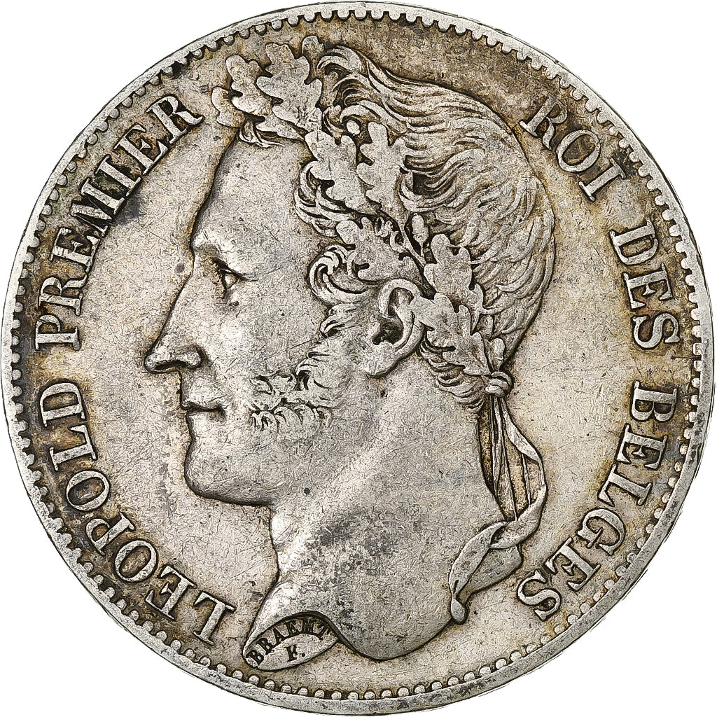 Belgium, Leopold I, 5 Francs, 5 Frank, 1849, Brussels, Silver, EF(40-45), KM:17