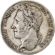 Belgium, Leopold I, 5 Francs, 5 Frank, 1849, Brussels, Silver, EF(40-45), KM:17