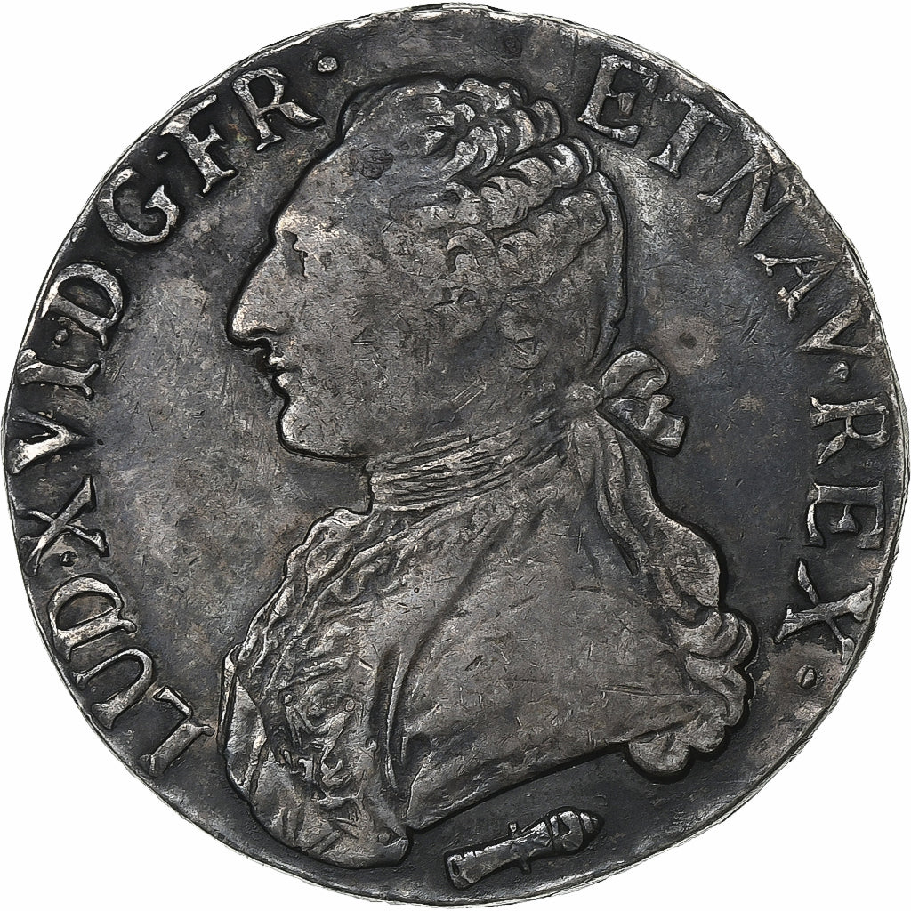 Frankreich, Louis XVI, Ecu, Écu aux branches d'olivier, 1786, Perpignan