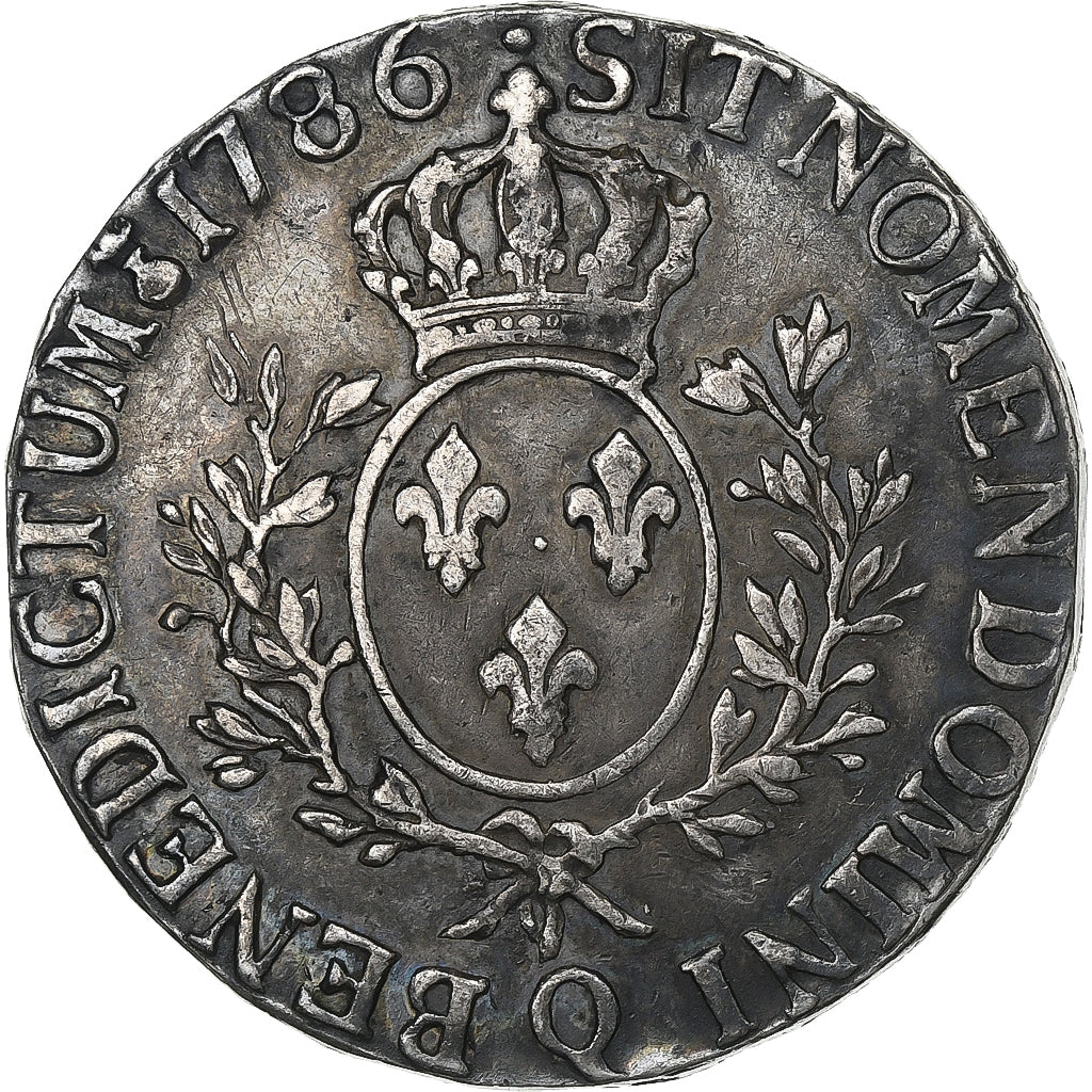 Frankreich, Louis XVI, Ecu, Écu aux branches d'olivier, 1786, Perpignan
