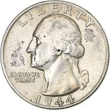 United States, Quarter, Washington Quarter, 1944, Philadelphia, Silver