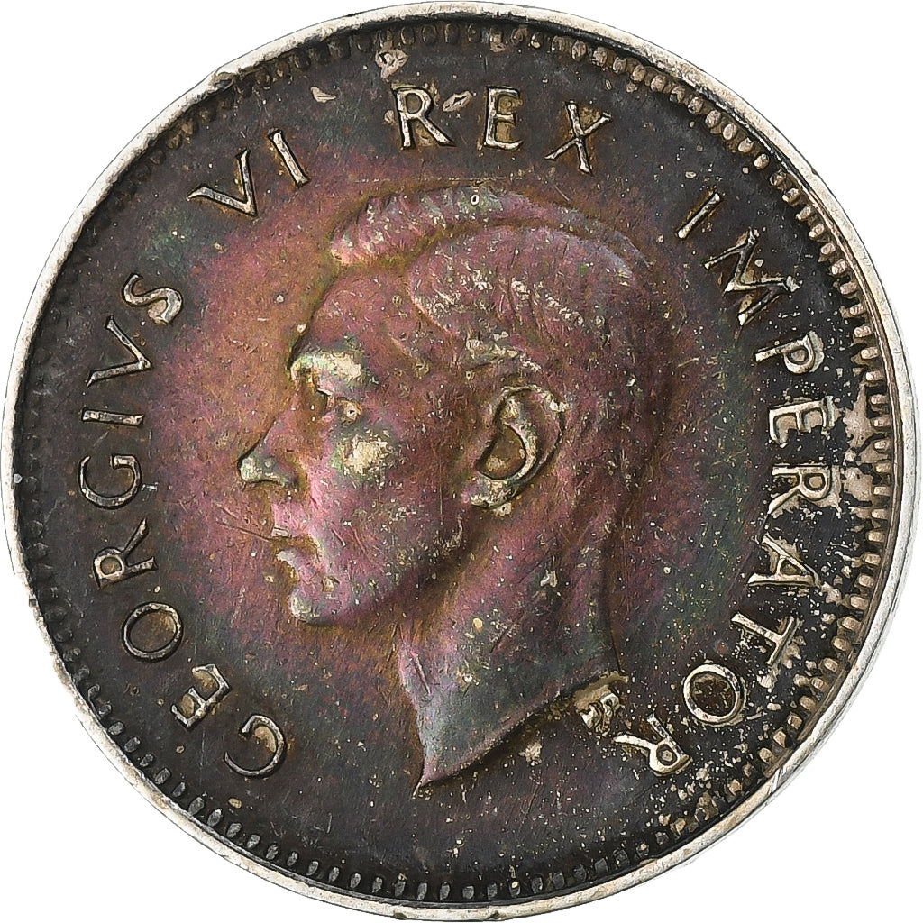 South Africa, George VI, 3 Pence, 1941, Pretoria, Silver, EF(40-45), KM:26