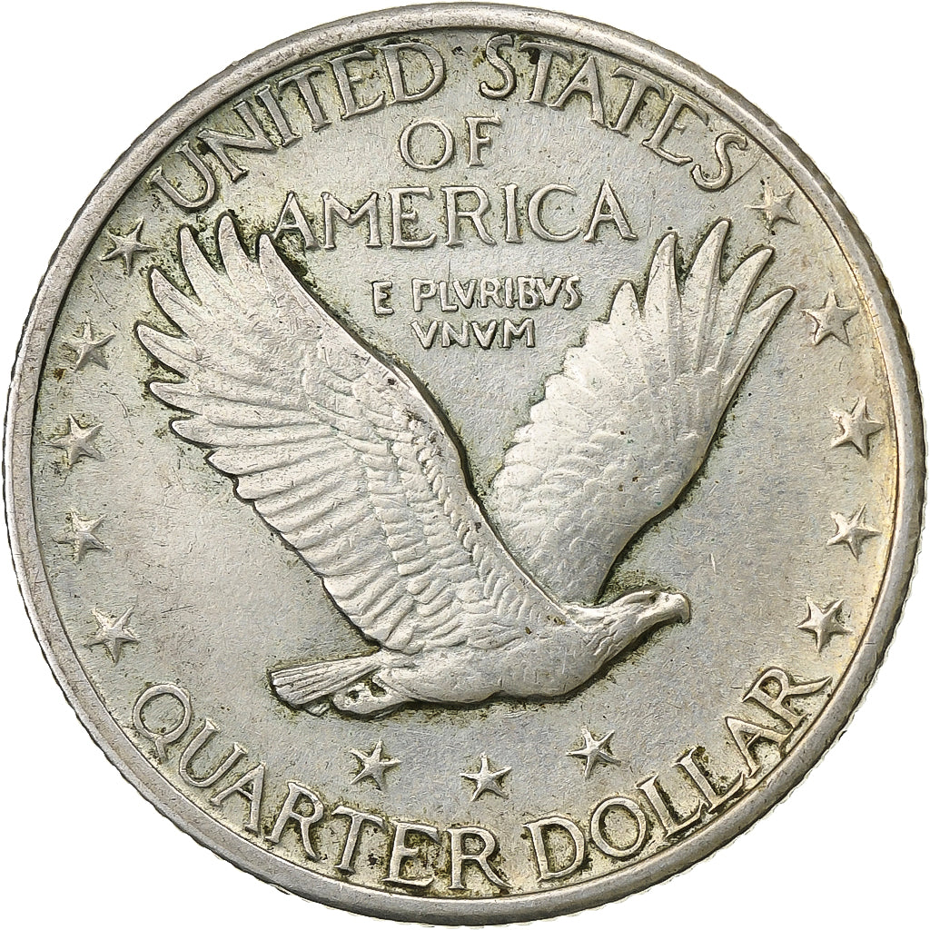 United States, Quarter, Standing Liberty Quarter, 1917, Philadelphia, Silver
