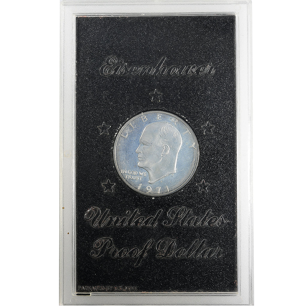 United States, Dollar, Eisenhower Dollar, 1971, San Francisco, Silver