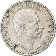 Serbia, Peter I, 50 Para, 1915, Paris, Silver, EF(40-45), KM:24.5