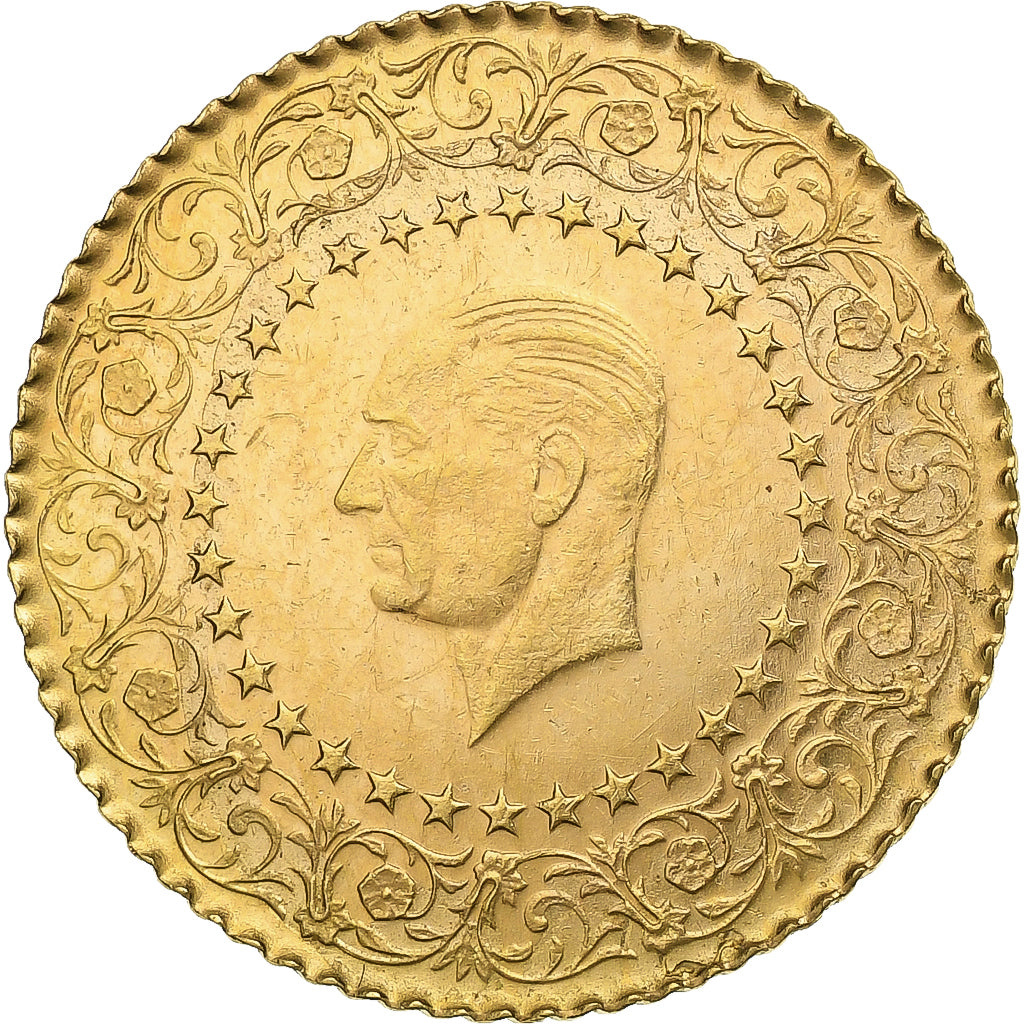 Turchia, 25 Kurush, 1969, Oro, BB, KM:870