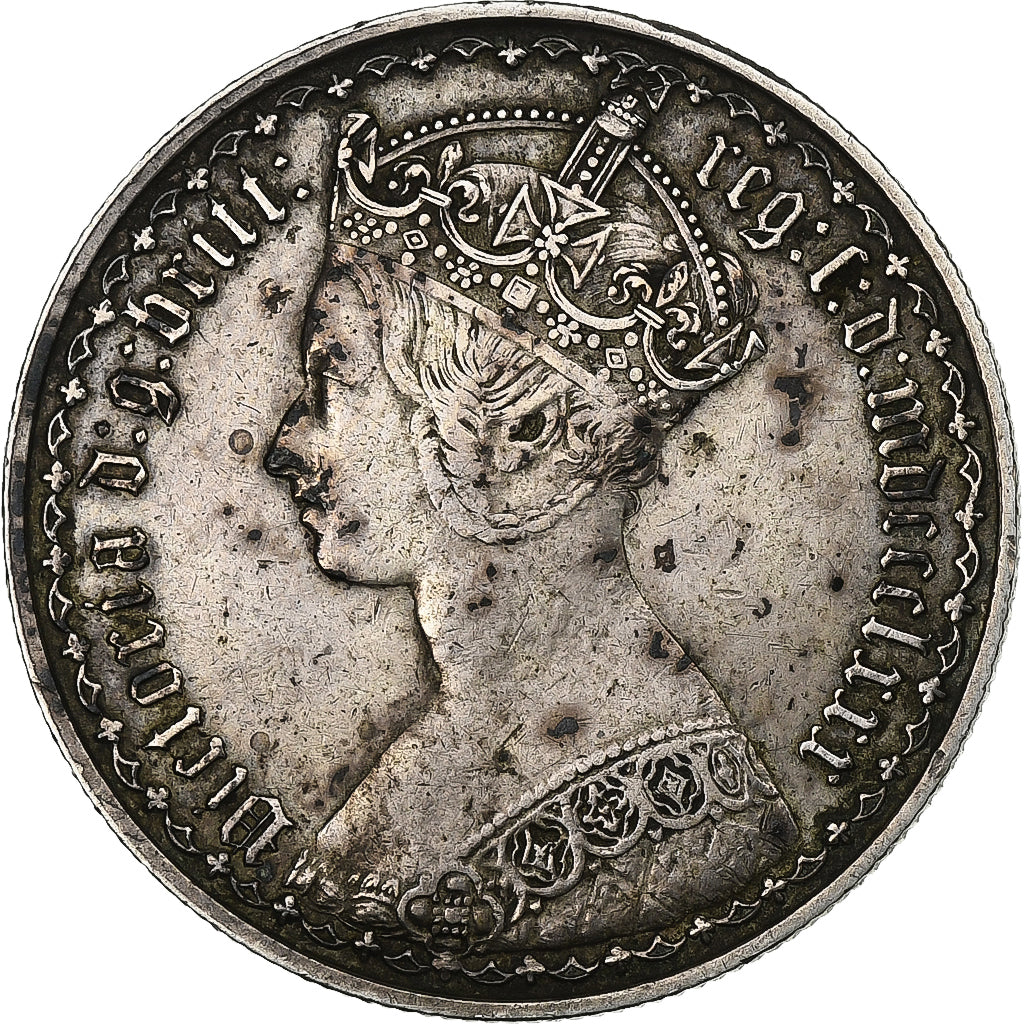Great Britain, Victoria, Florin, Two Shillings, 1853, Silver, EF(40-45)