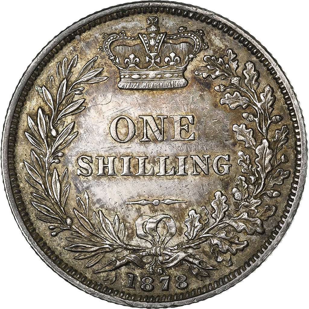 Gran Bretagna, Victoria, Shilling, 1878, Argento, BB+, KM:734.2