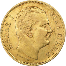 Serbia, Milan I, 10 Dinara, 1882, Vienne, Gold, EF(40-45), KM:16