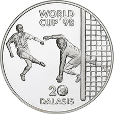 GÂMBIA, 20 Dalasis, 1996, Prata, MS(63), KM:51