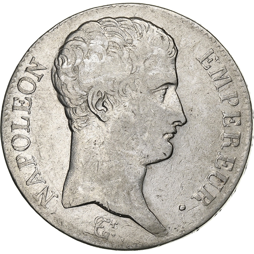 France, 5 Francs, Napoléon I, AN 13, Paris, Silver, VF(30-35), KM:662.1