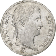 France, 5 Francs, Napoléon I, 1814, Paris, Argent, TB+, KM:694.1