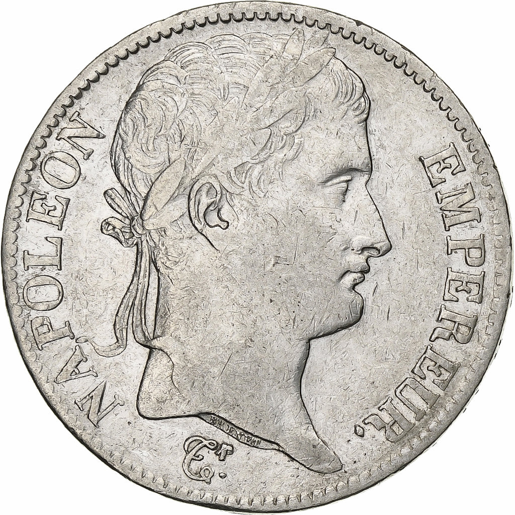 France, 5 Francs, Napoléon I, 1813, Bordeaux, Silver, EF(40-45), KM:694.8