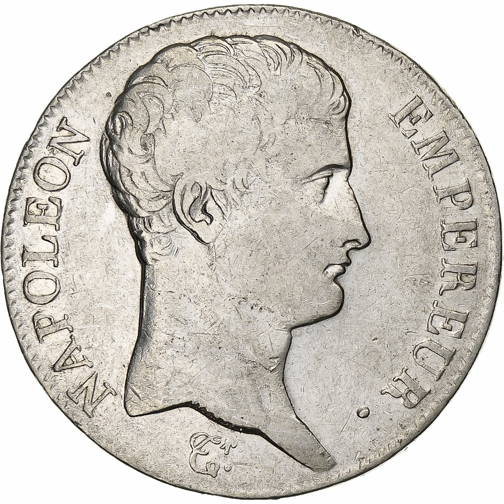 Francia, 5 Francs, Napoléon I, AN 13, Paris, Argento, MB+, KM:662.1
