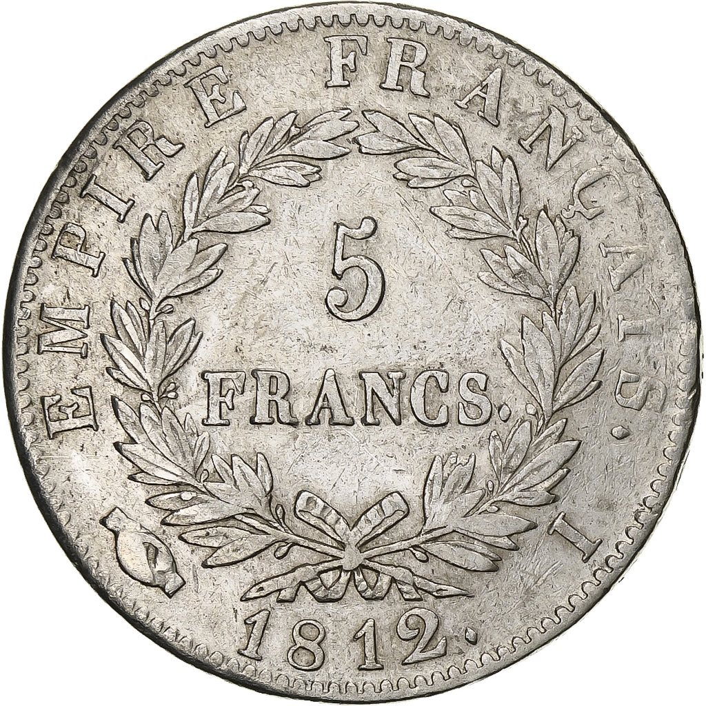 France, 5 Francs, Napoléon I, 1812, Limoges, Argent, TTB, KM:694.7