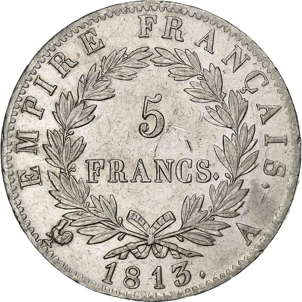 France, 5 Francs, Napoléon I, 1813, Paris, Silver, EF(40-45), KM:694.1