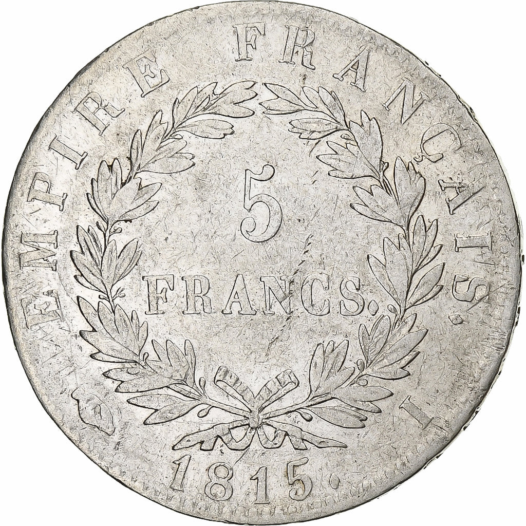 France, 5 Francs, Napoléon I, 1815, Limoges, Période des Cent Jours, Silver, VF
