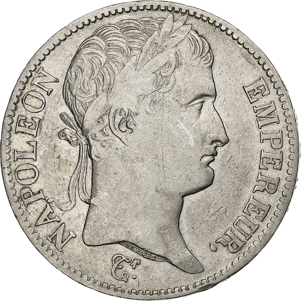 France, 5 Francs, Napoléon I, 1809, Lille, Silver, VF(30-35), KM:694.16