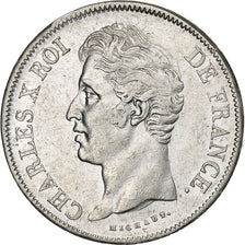 Francia, 5 Francs, Charles X, 1830, Bordeaux, Argento, BB, KM:728.7