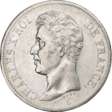 Francia, 5 Francs, Charles X, 1825, Paris, Argento, BB, KM:720.1