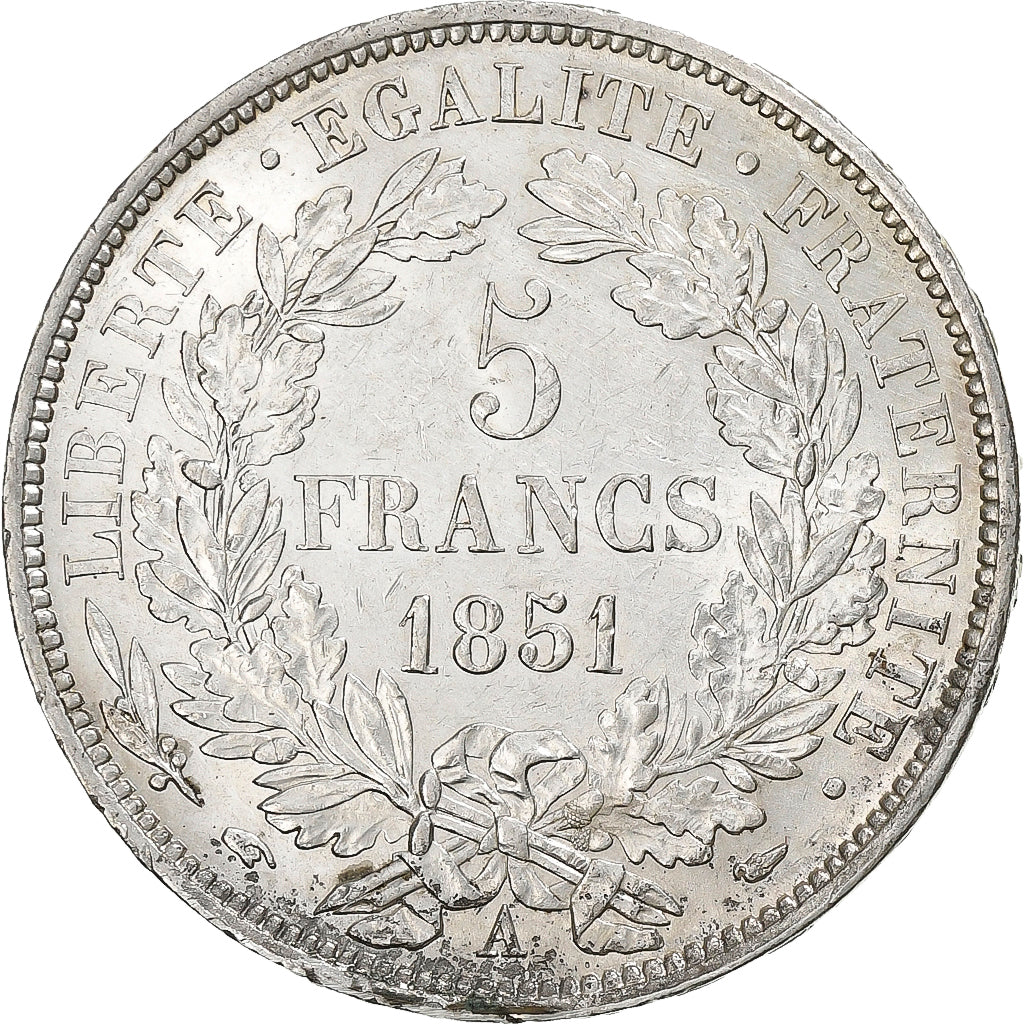 Frankreich, 5 Francs, Cérès, 1851, Paris, Silber, VZ, KM:761.1
