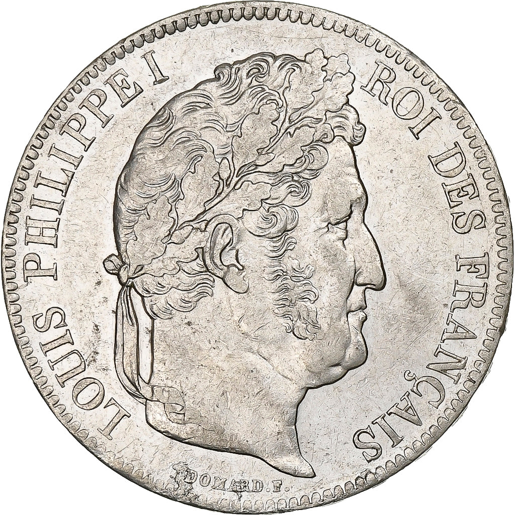 Francia, 5 Francs, Louis-Philippe, 1836, Strasbourg, Argento, BB, KM:749.3