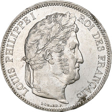 Frankrijk, 5 Francs, Louis-Philippe, 1843, Strasbourg, Zilver, ZF, KM:749.3