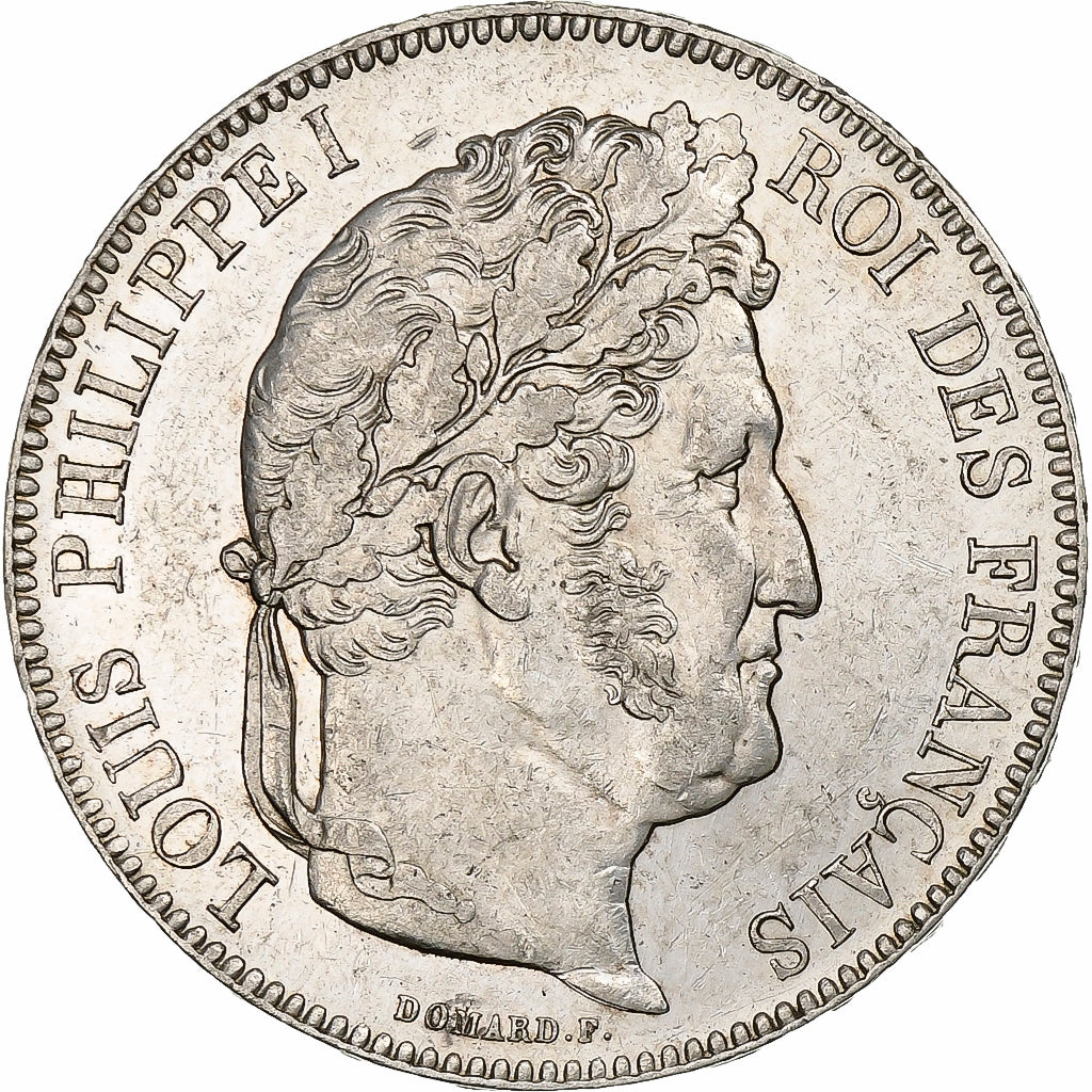Francia, 5 Francs, Louis-Philippe, 1843, Rouen, Argento, BB, KM:749.2