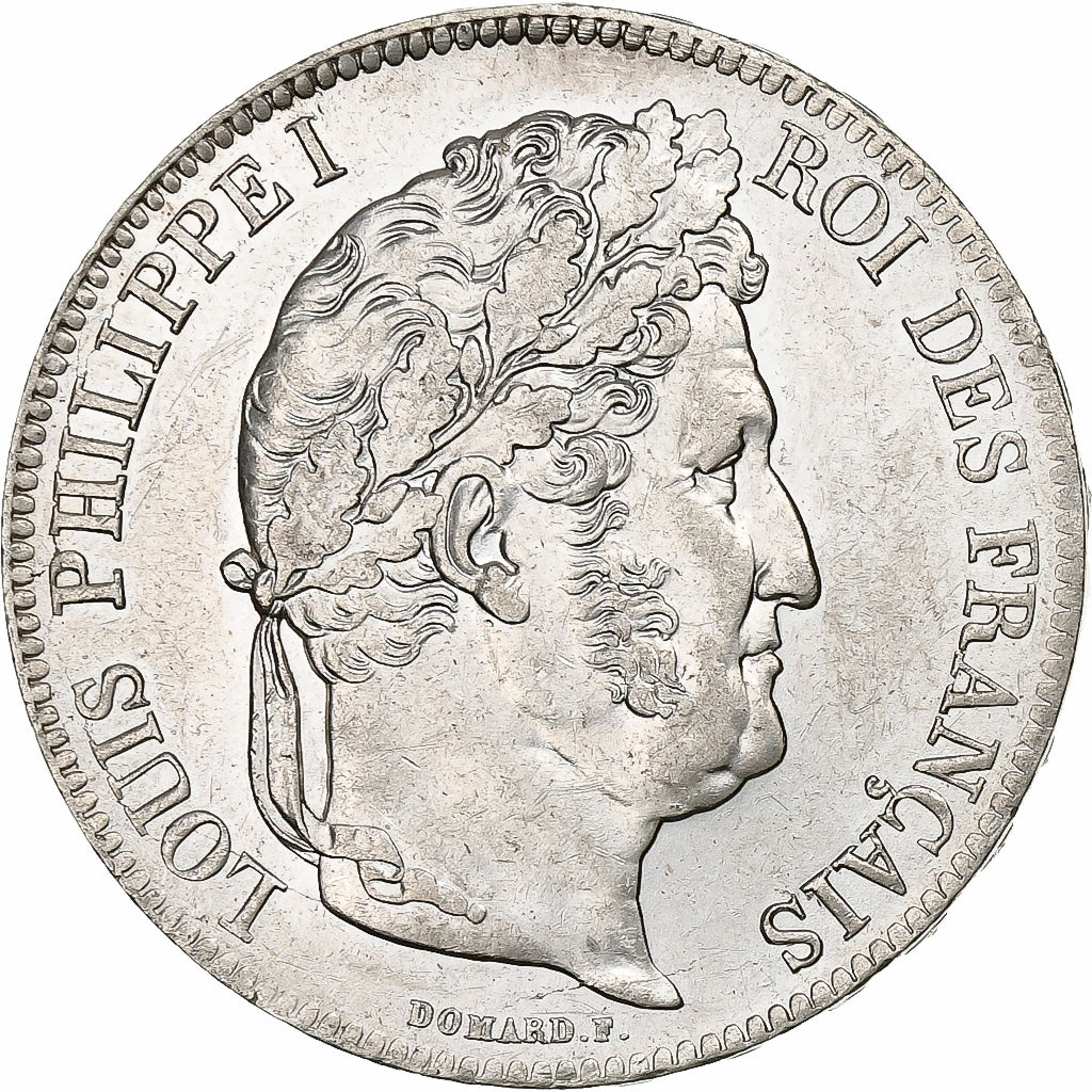Francja, 5 Francs, Louis-Philippe, 1836, Rouen, Srebro, EF(40-45), KM:749.2