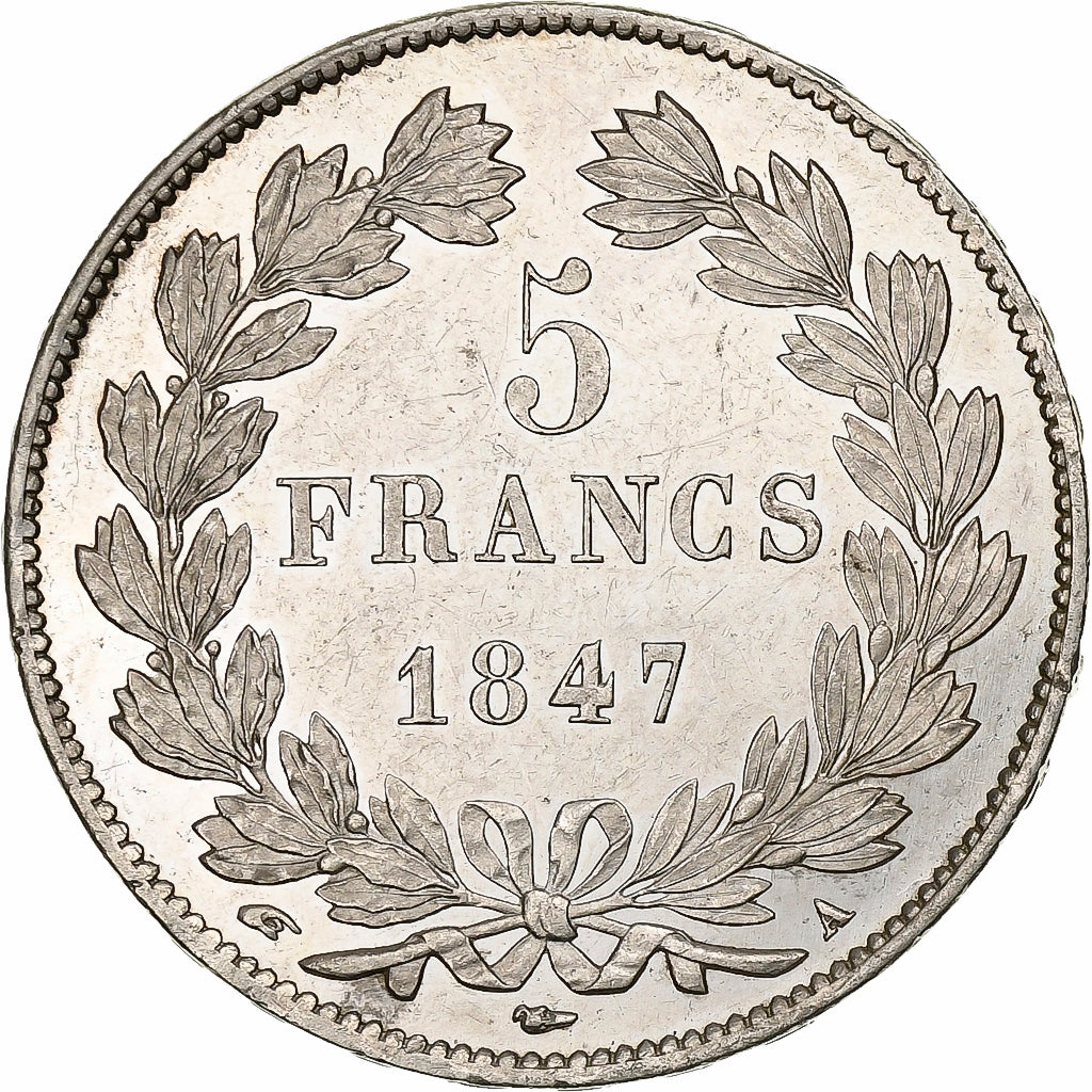 France, 5 Francs, Louis-Philippe, 1847, Paris, Argent, TTB+, KM:749.1