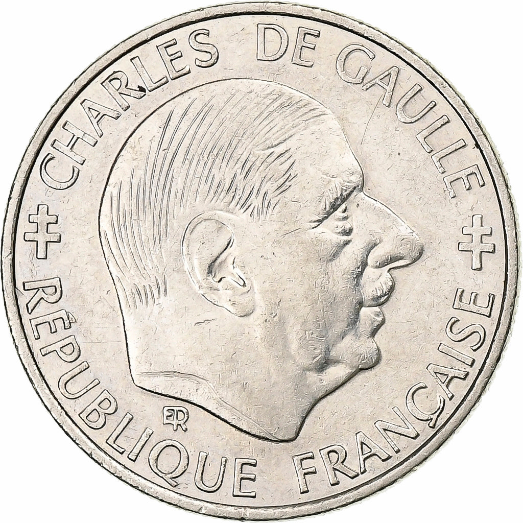 Francia, Franc, Charles de Gaulle, 1988, Paris, sans différents, Nichel, SPL-