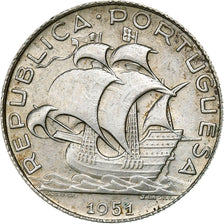 Portugal, 2-1/2 Escudos, 1951, Lisbonne, Argent, TTB+, KM:580