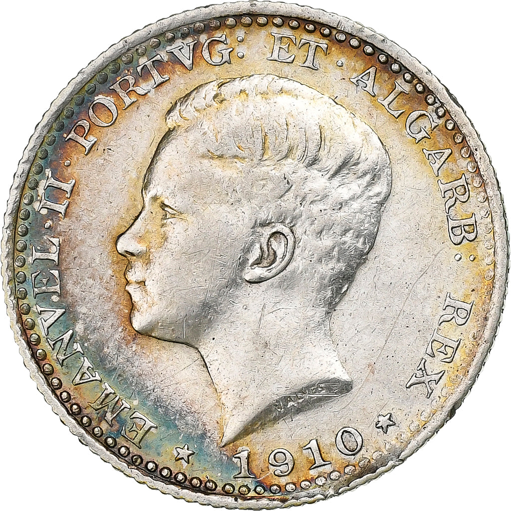 Portugal, Manuel II, 100 Reis, 1910, Argent, SUP, KM:548