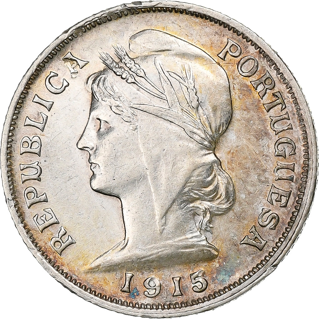 Portugal, 10 Centavos, 1915, Lisbonne, Argent, SUP, KM:563