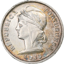 Portugal, 10 Centavos, 1915, Lisbon, Silver, AU(55-58), KM:563