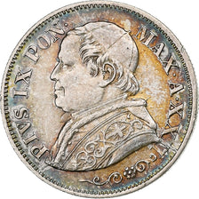 DEPARTAMENTY WŁOSKIE, PAPAL STATES, Pius IX, 10 Soldi, 50 Centesimi, 1867