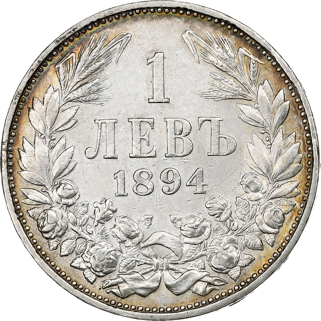 Bulgaria, Ferdinand I, Lev, 1894, Kormoczbanya, Silver, AU(50-53), KM:16