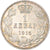 Serbien, Peter I, Dinar, 1915, Paris, Silber, SS, KM:25.3