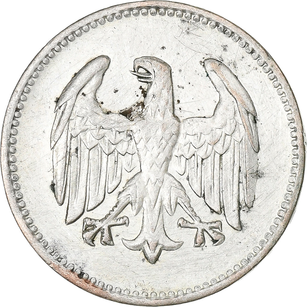 Weimar Republic, Mark, 1924, Berlin, Silver, EF(40-45), KM:42
