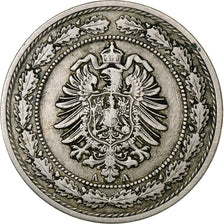 German Empire, Wilhelm I, 20 Pfennig, 1888, Berlin, Copper-nickel, EF(40-45)