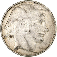Belgium, 20 Francs, 20 Frank, 1949, Silver, VF(20-25), KM:140.2