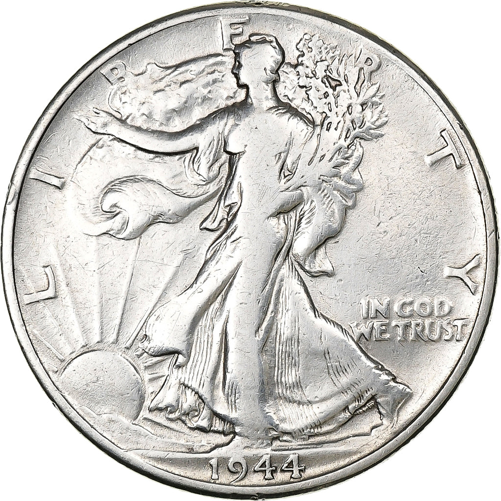 United States, Half Dollar, Walking Liberty Half Dollar, 1944, U.S. Mint